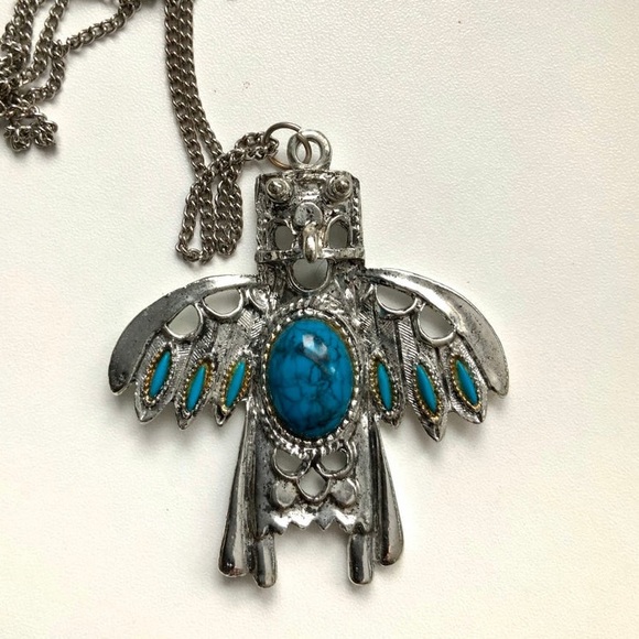 Vintage Native American Inspired Pendant Necklace - Picture 1 of 3